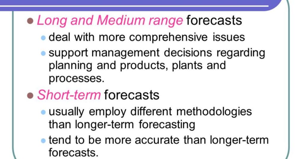 Long-term Outlook And Forecasts